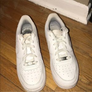 White Nike Air Force Ones!! Worn ONCE